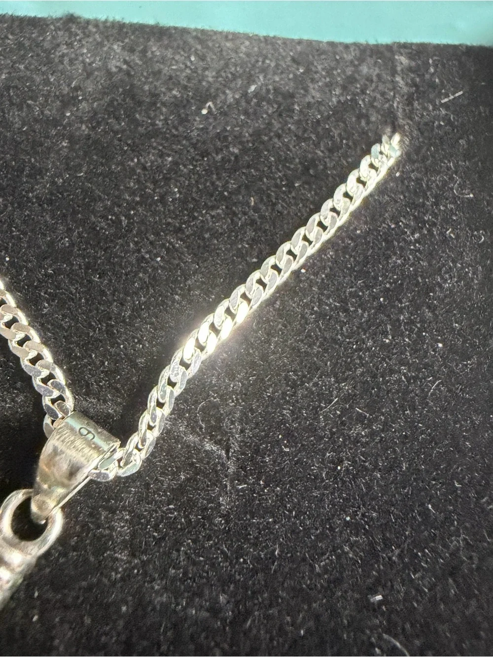 Sterling Silver Opal Axe Necklace